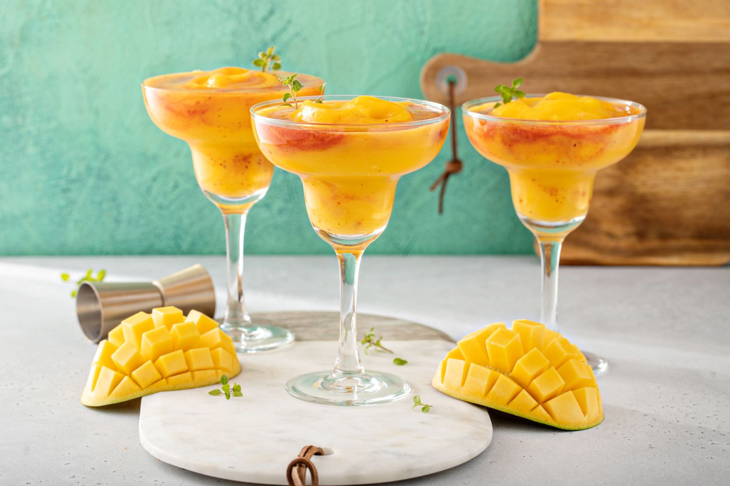 Tropical Drinks with Mango
