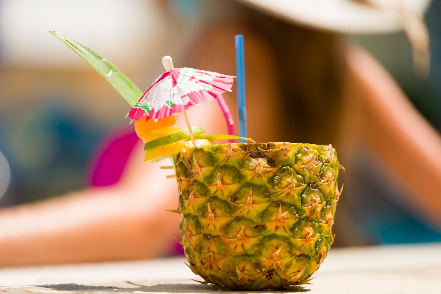 Tropical Drinks with Pineapple
